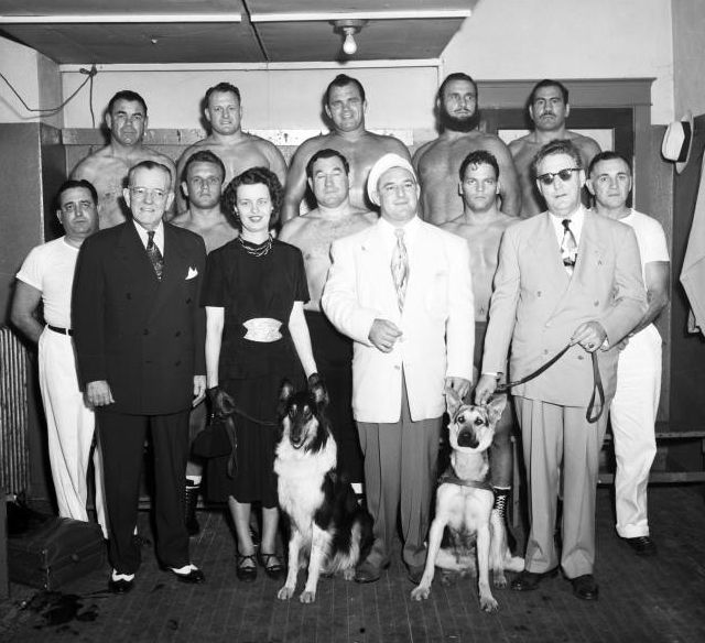 Group shot at the Coliseum