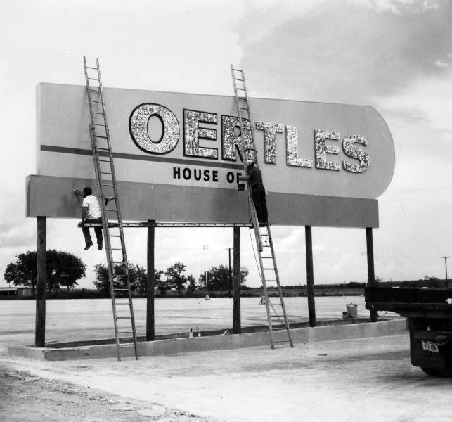 Oertle's sign at Memorial