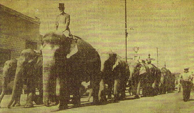 Boyce Lancaster, Sr. as "Circus Jim" at the Tulsa State Fair, 1959