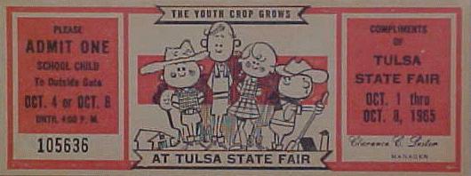 1965 Tulsa State Fair ticket