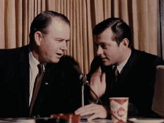 Mike Miller interviewing former Governor and Senator Henry Bellmon