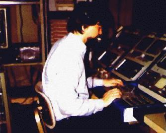 Eugene Lynn at the console of the TPS studios in 1976