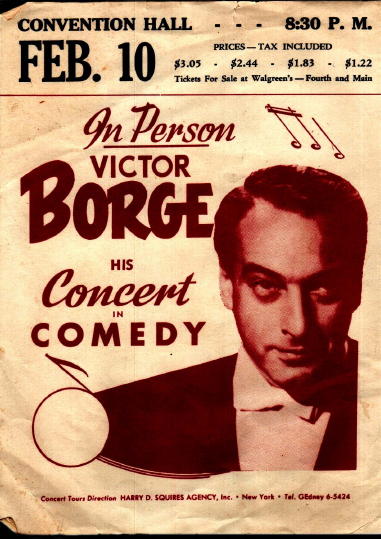 Victor Borge in Tulsa, courtesy of Frank Morrow