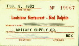 Louisiane club card