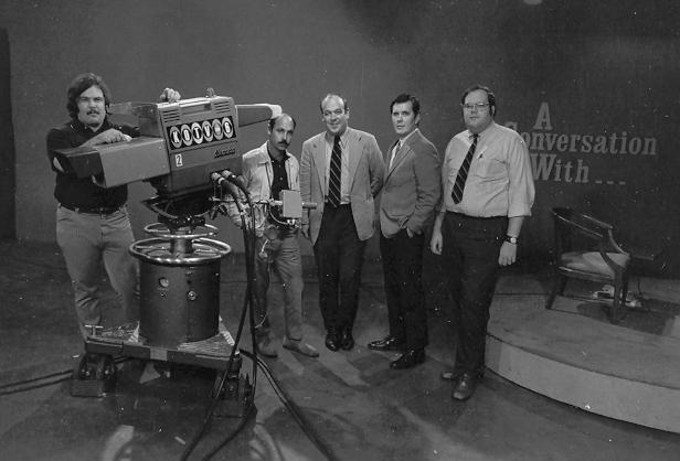 Gailard Sartain, ?, Charles Kuralt, Mike Flynn, Jim Kudlacek