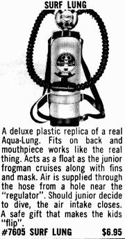 Surf Lung ad from the Central 1960 catalog