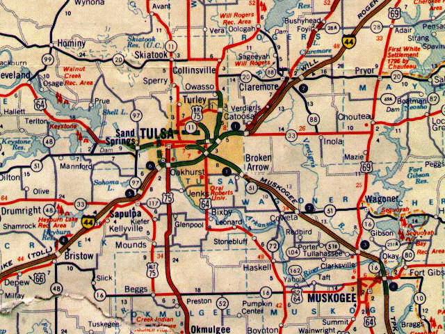 1971 Gulf Tourgide Map