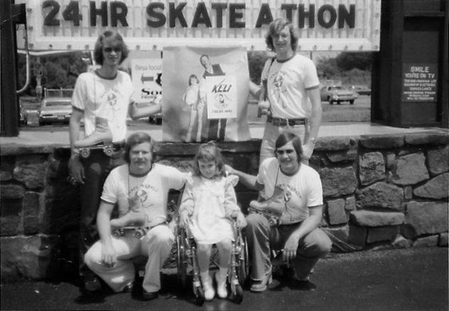 Skate A Thon,  Kelly Jocks are (clockwise beginning upper left)  Mike Shannon, Scott Wilson, Jon Michaels, Dan Chase