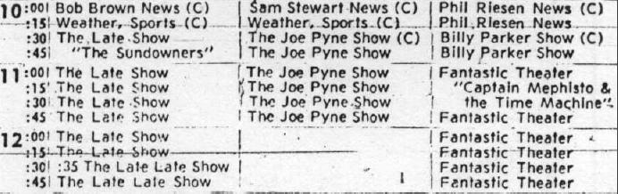 5/11/1968 TV schedule from the Tulsa Tribune