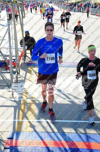 The webmaster finishing Tulsa Run 2011