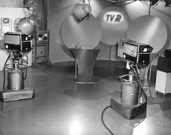 1960s TV 2 News set