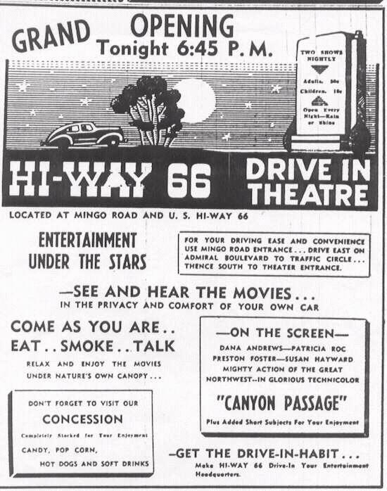 Hi-way 66 opening (courtesy of Wes Horton)