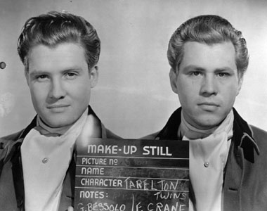 George Reeves and Fred Crane as the Tarleton twins in "Gone With The Wind"