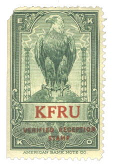 KFRU reception stamp